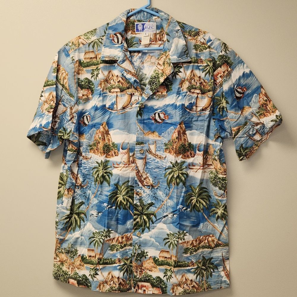 Vintage RJC Hawaii Island Shirt L